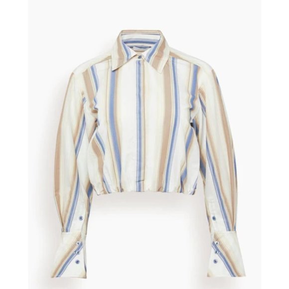 SIMKHAI Blythe Cropped Shirt - Picture 1 of 4